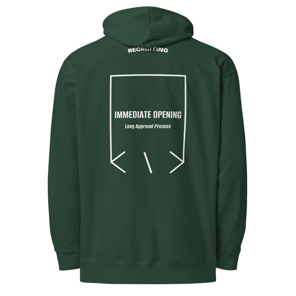Immediate Opening — Alpine Green White back mockup