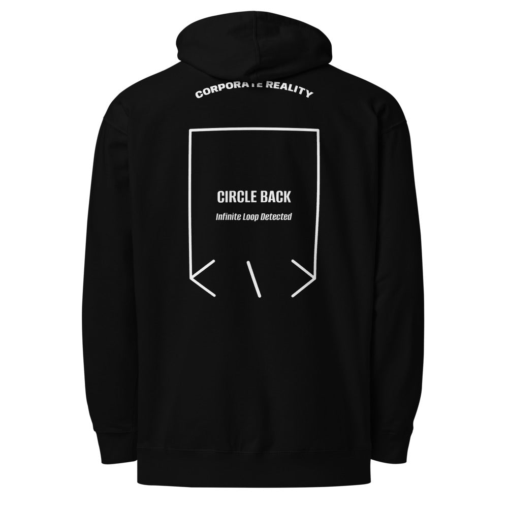 Circle Back — Black White back mockup