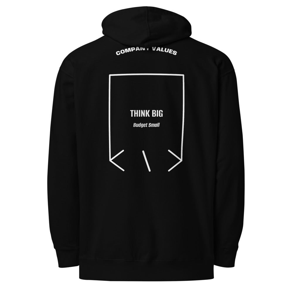 Think Big — Black White back mockup