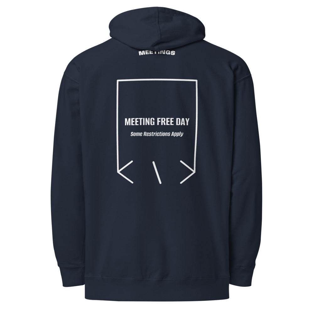 Meeting Free Day — Classic Navy White back mockup