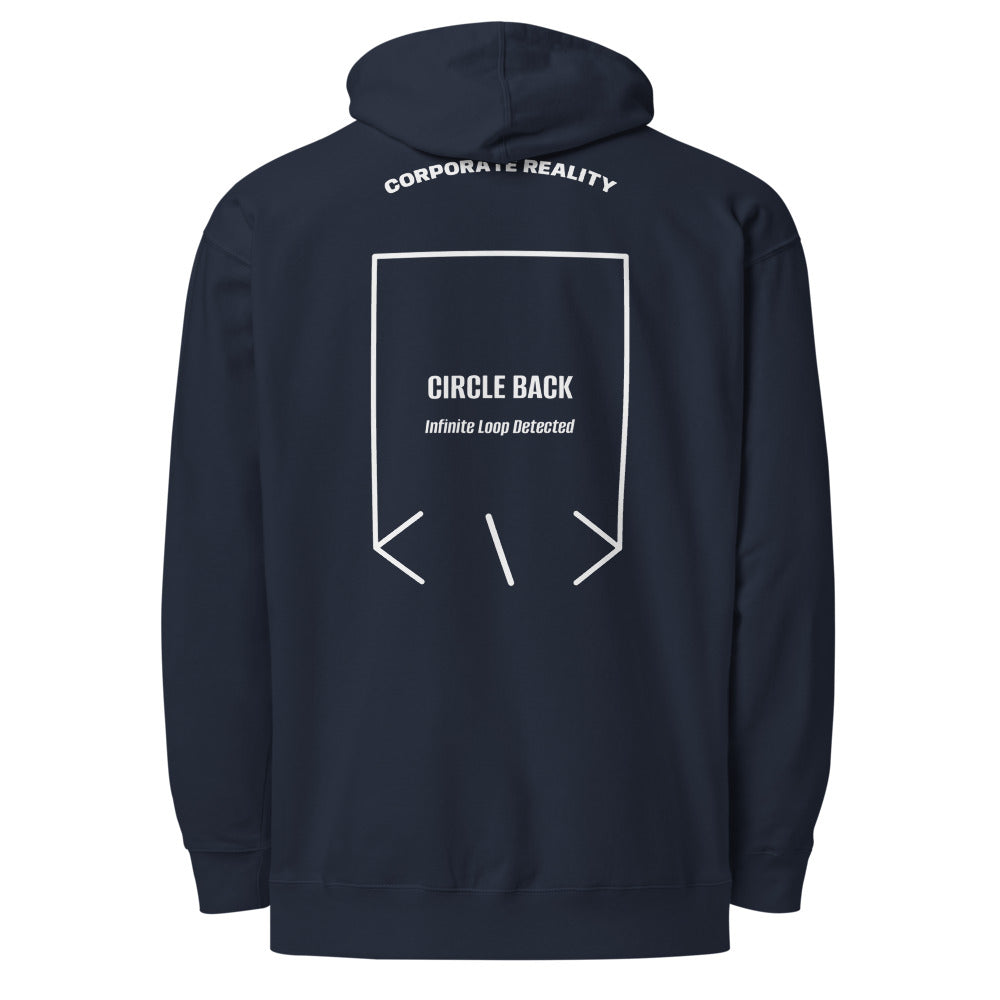 Circle Back — Classic Navy White back mockup