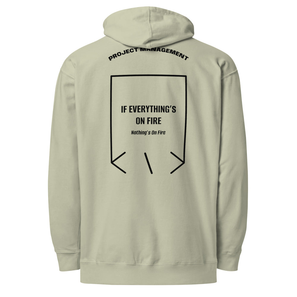 If Everything’s On Fire — Dusty Sage Black back mockup