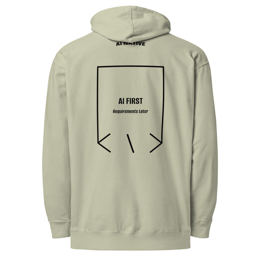 AI First — Dusty Sage Black back mockup
