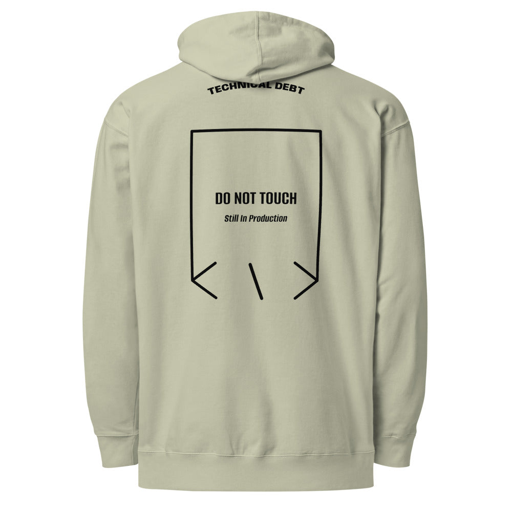 Do Not Touch — Dusty Sage Black back mockup