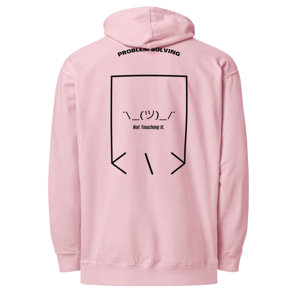 ¯\_(ツ)_/¯ — Light Pink Black back mockup