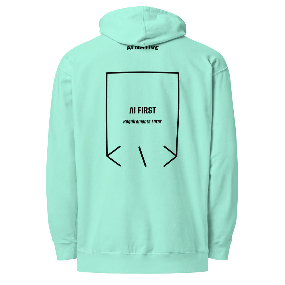 AI First — Mint Black back mockup