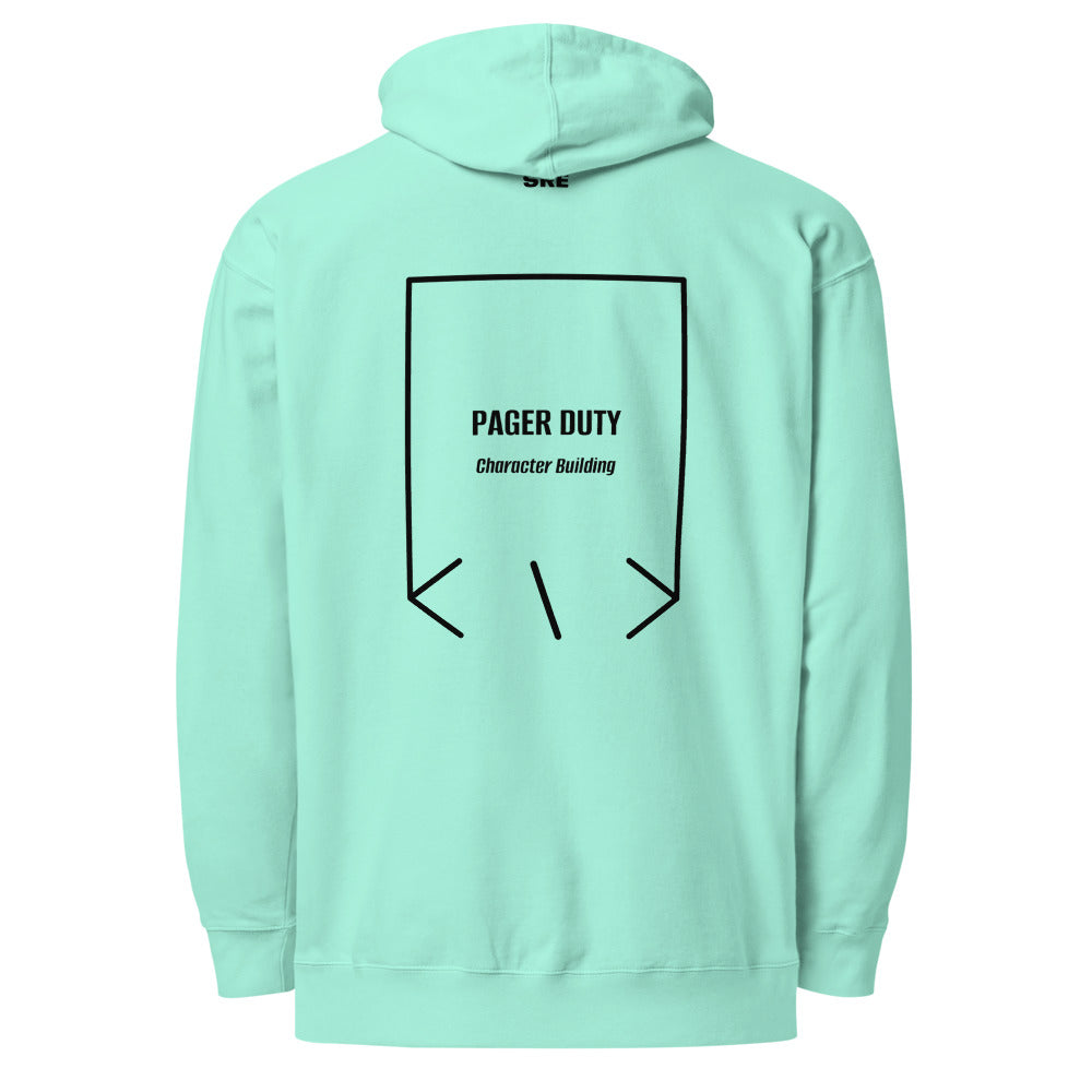 Pager Duty — Mint Black back mockup