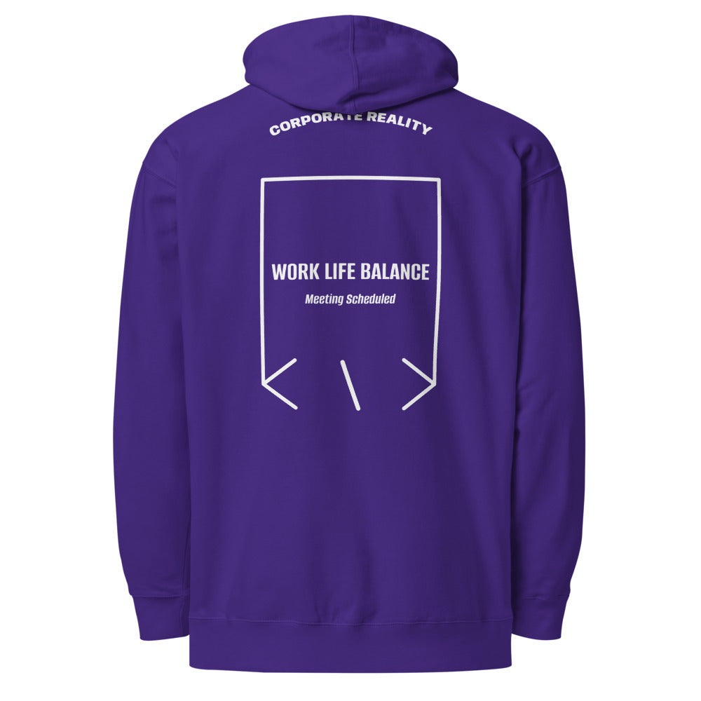 Work Life Balance — Purple White back mockup