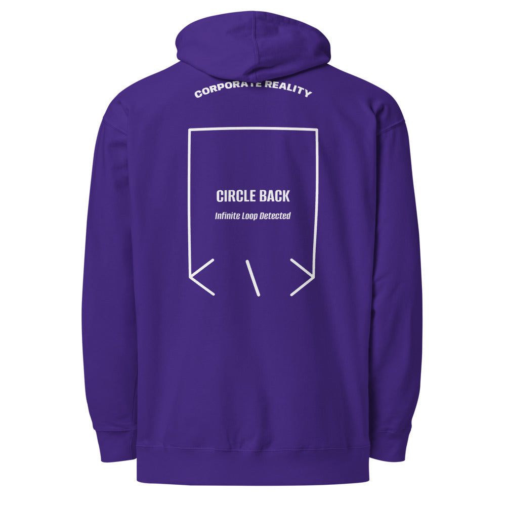 Circle Back — Purple White back mockup