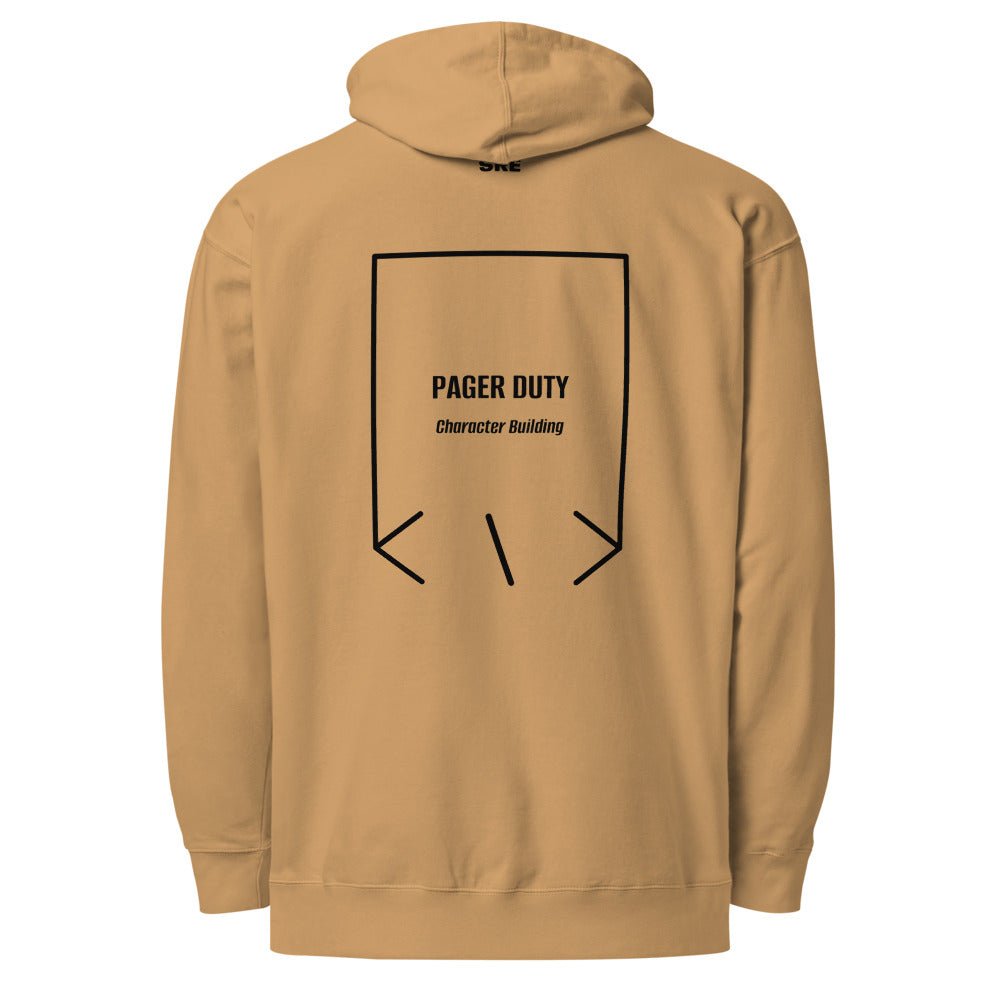 Pager Duty — secondary back mockup
