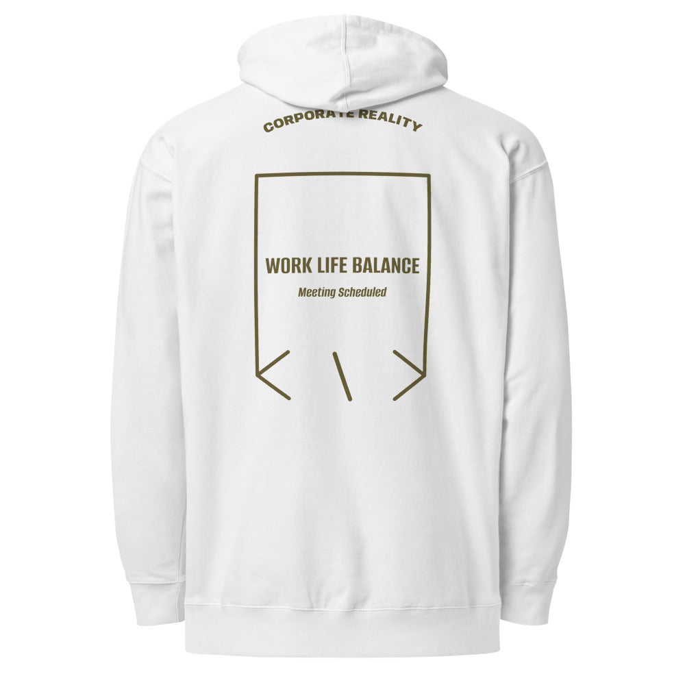 Work Life Balance — White Army back mockup