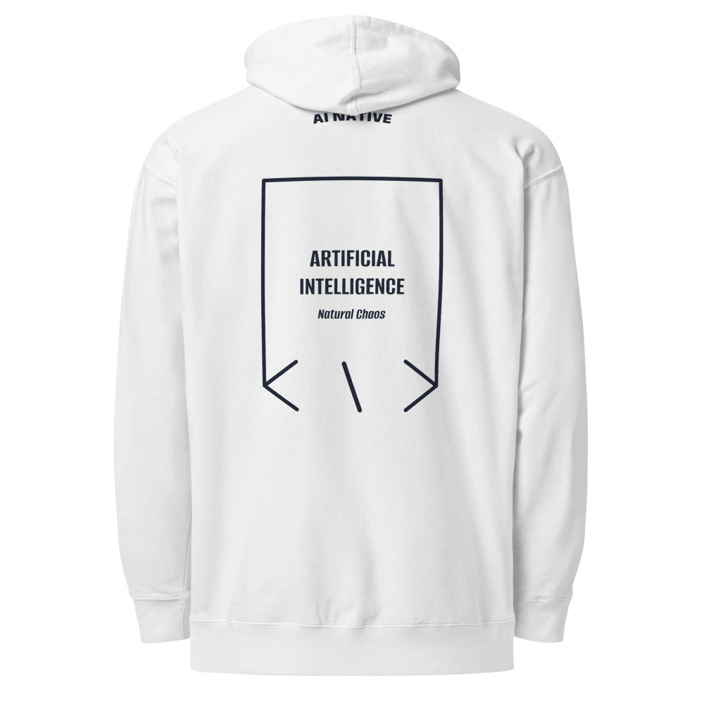 Artificial Intelligence — White Classic Navy back mockup