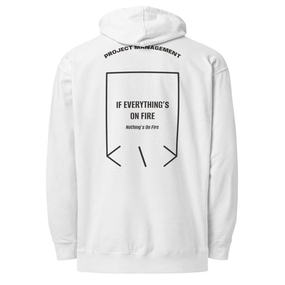 If Everything’s On Fire — White Charcoal Heather back mockup