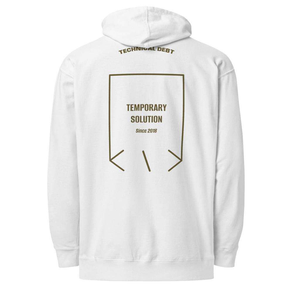 Temporary Solution — secondary back mockup