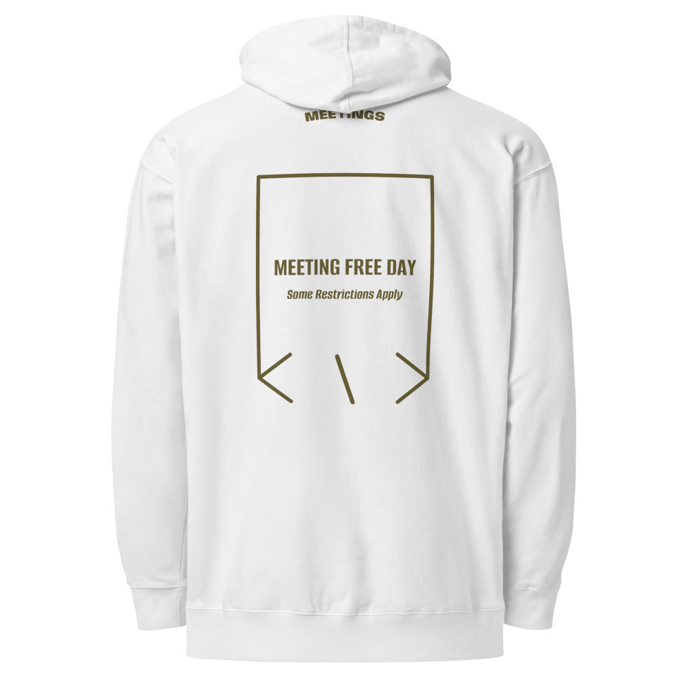 Meeting Free Day — White Army back mockup