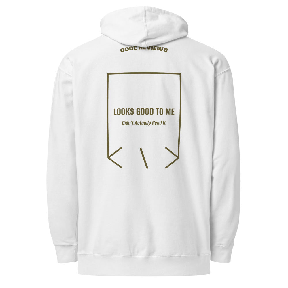 Looks Good To Me — White Army back mockup