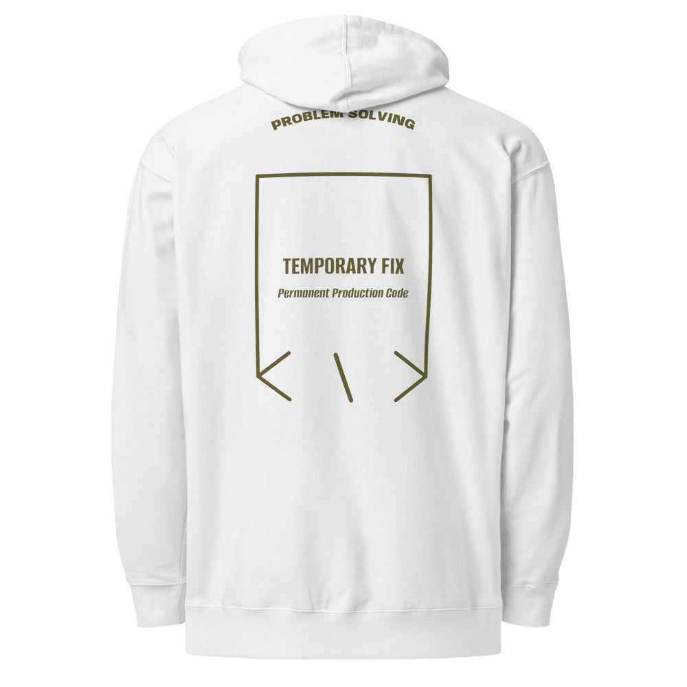 Temporary Fix — White Army back mockup