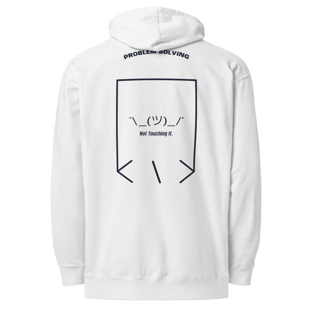 ¯\_(ツ)_/¯ — White Classic Navy back mockup