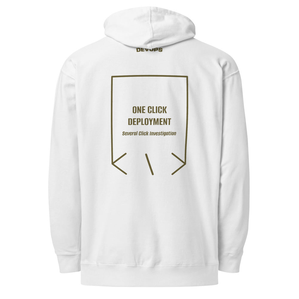 One Click Deployment — White Army back mockup