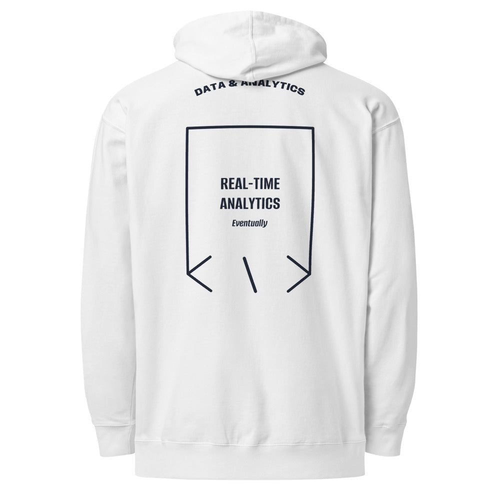 Real-Time Analytics — White Classic Navy back mockup