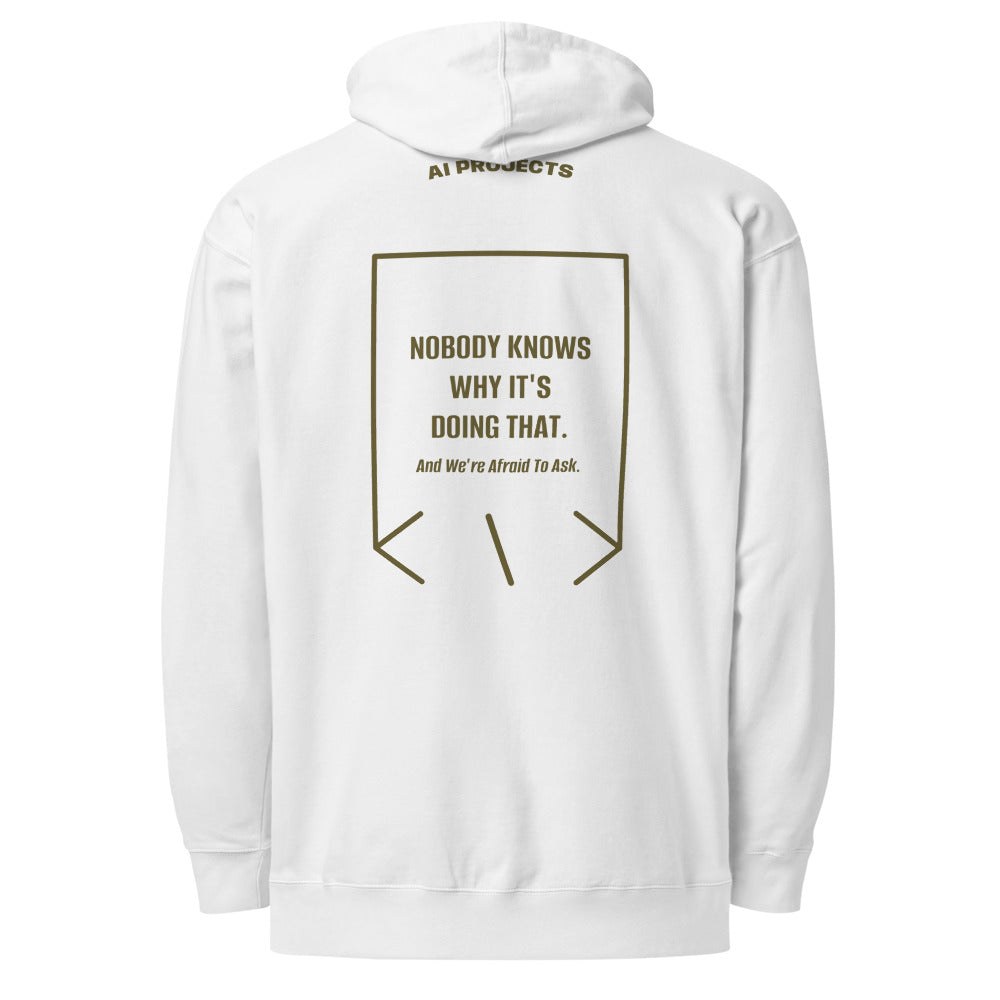 Nobody Knows Why It's Doing That. — White Army back mockup