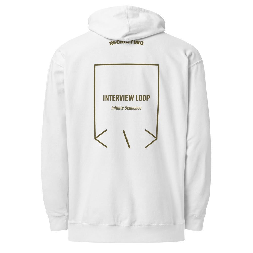 Interview Loop — White Army back mockup