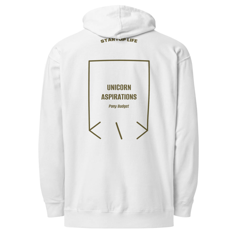 Unicorn Aspirations — White Army back mockup