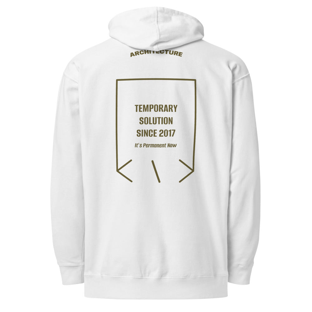 Temporary Solution Since 2017 — White Army back mockup