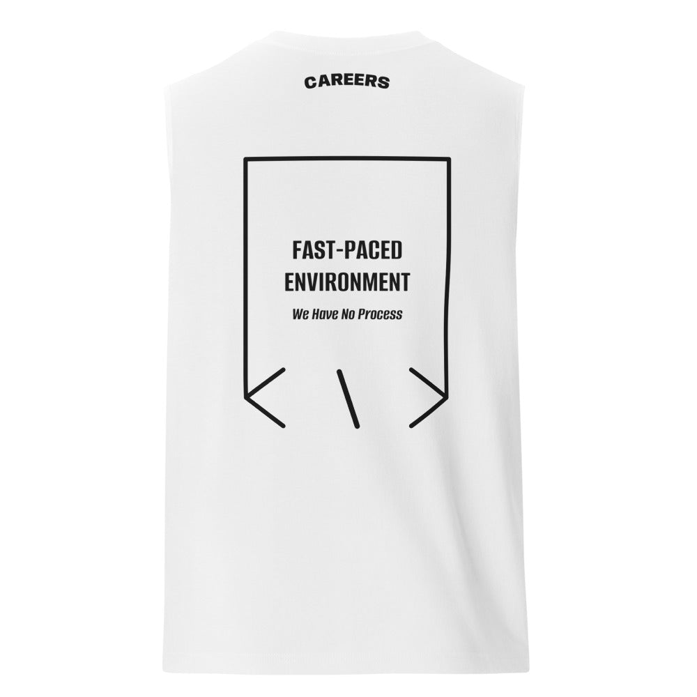 Fast-Paced Environment — White Black back mockup