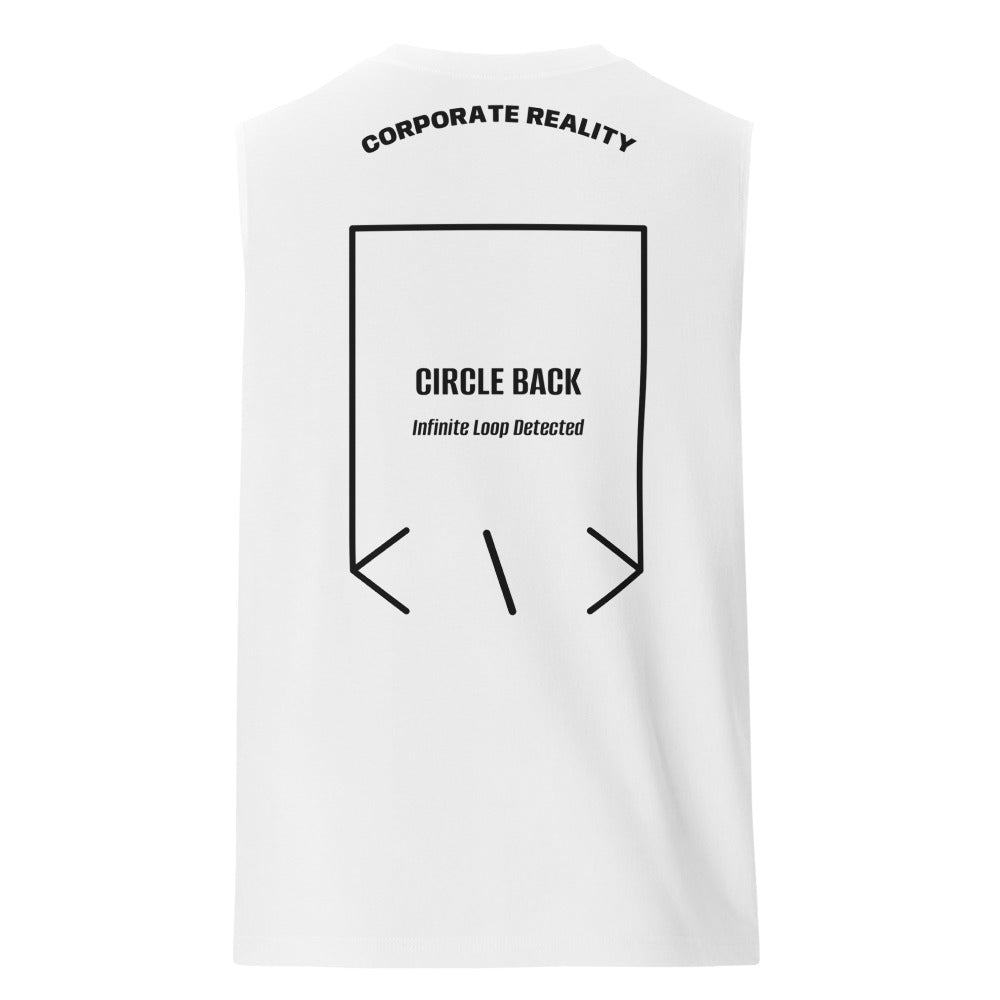 Circle Back — White Black back mockup