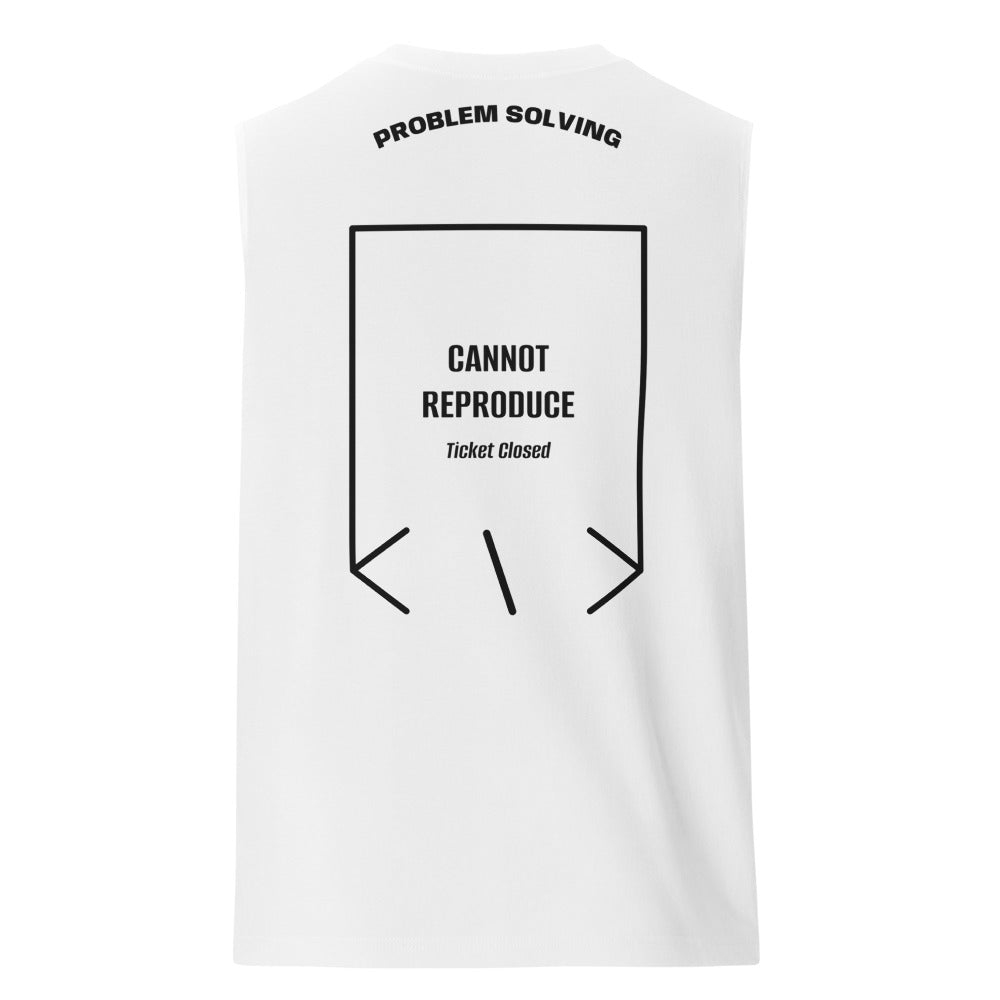 Cannot Reproduce — White Black back mockup