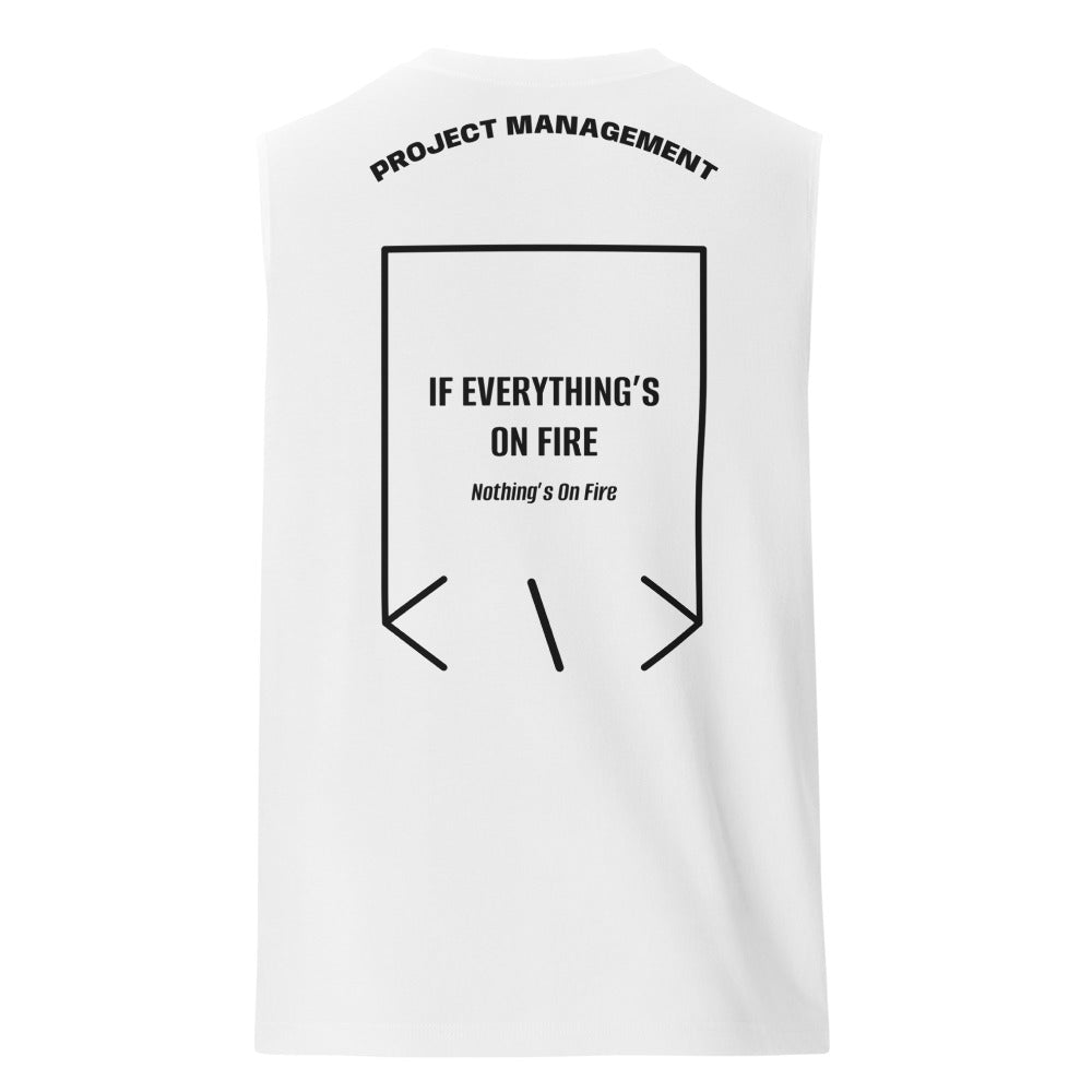 If Everything’s On Fire — White Black back mockup