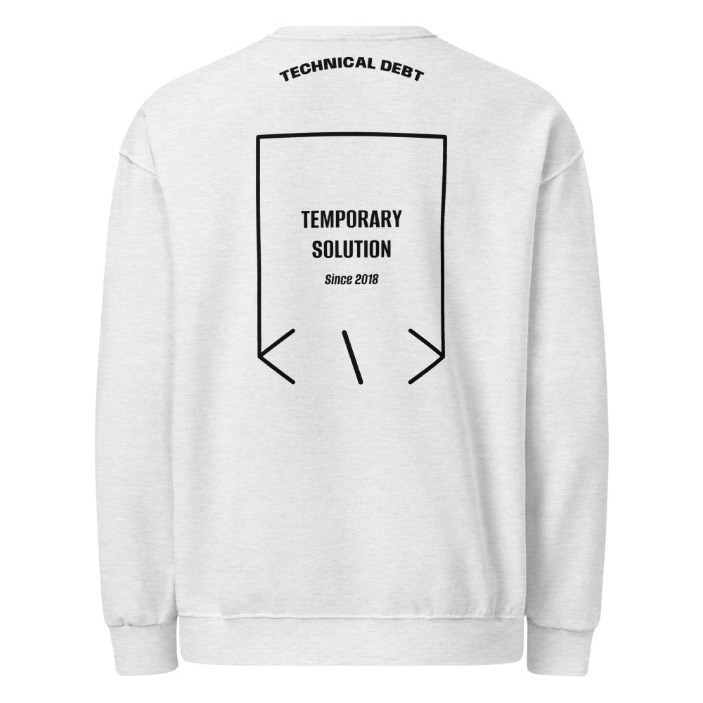 Temporary Solution — Ash Black back mockup