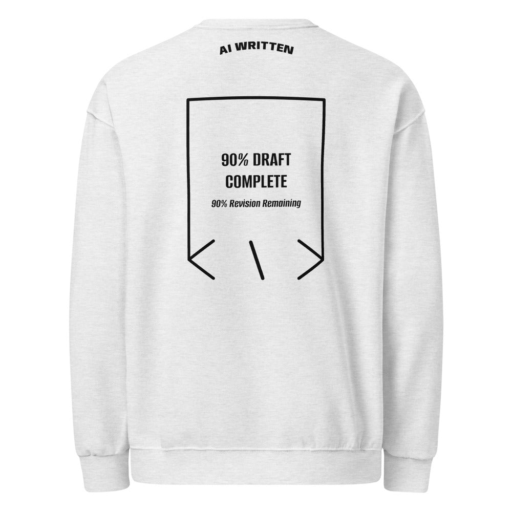 90% Draft Complete — secondary back mockup