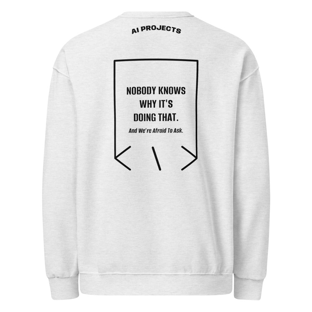 Nobody Knows Why It's Doing That. — Ash Black back mockup
