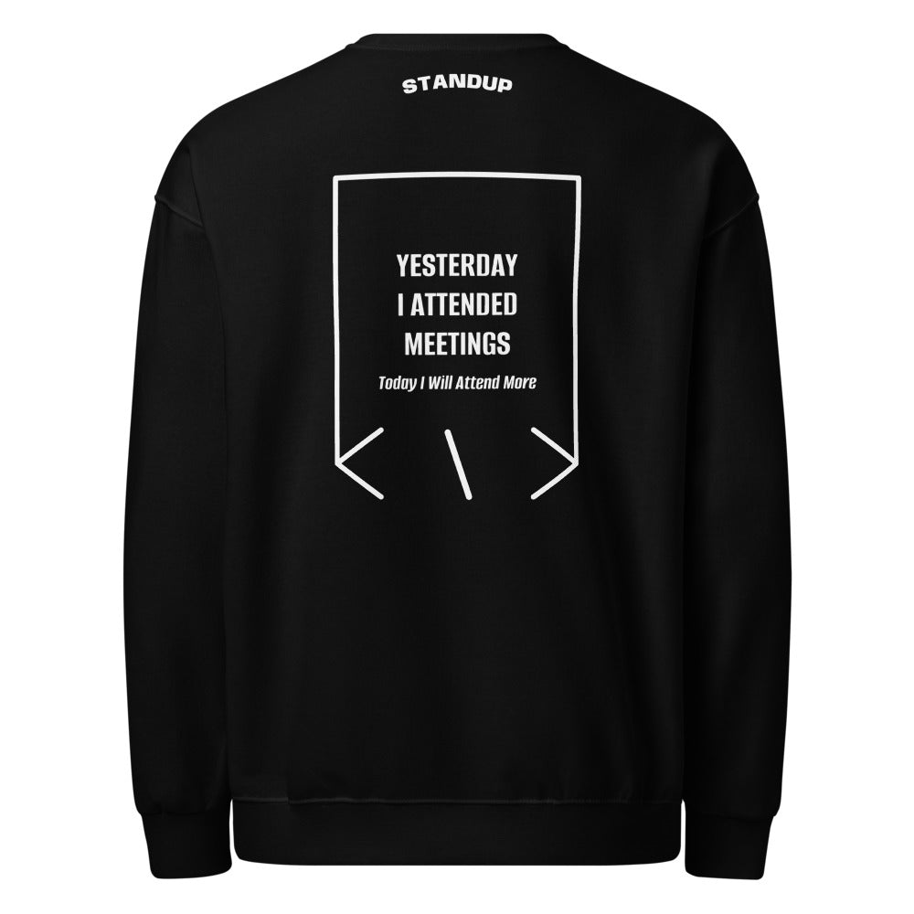 Yesterday I Attended Meetings — secondary back mockup