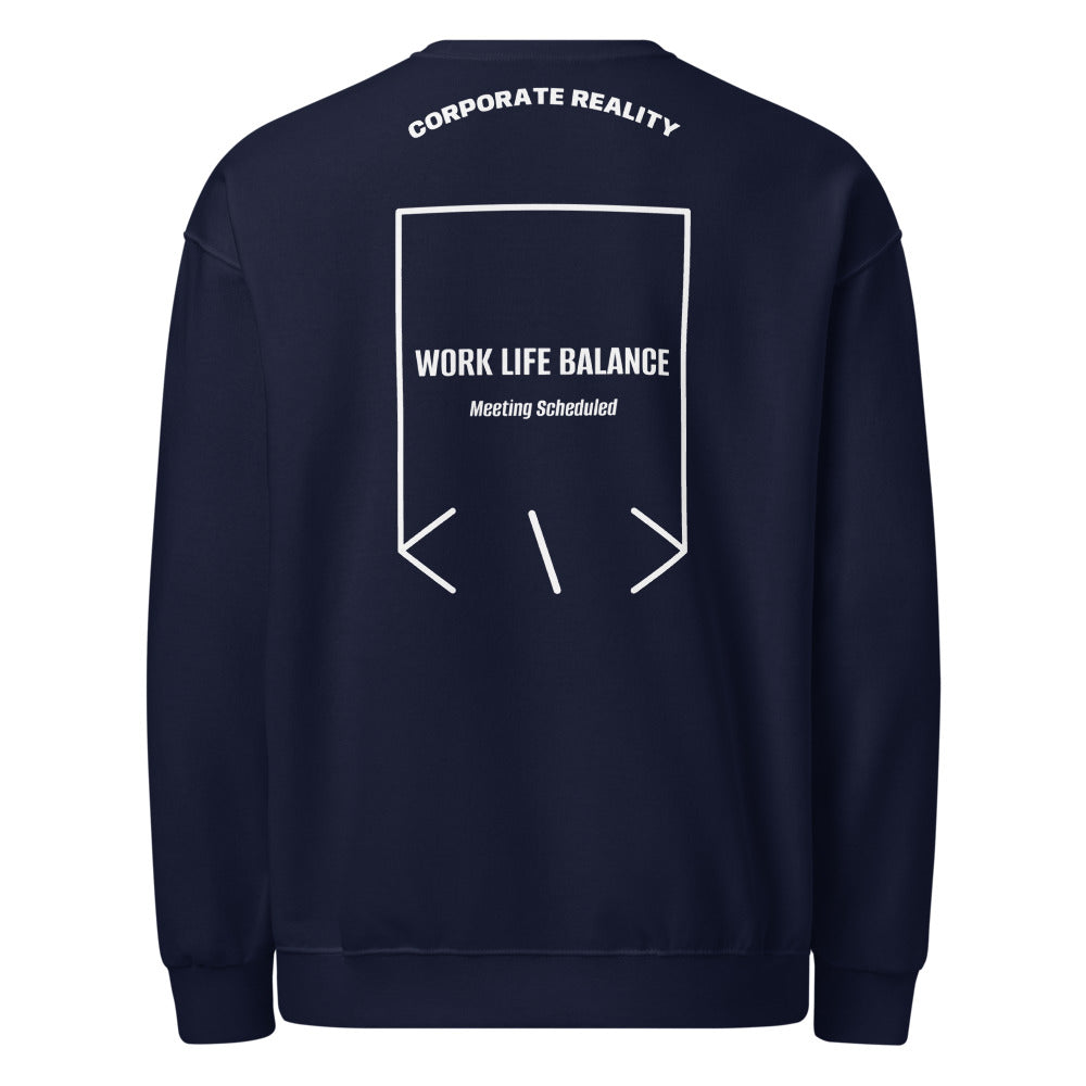 Work Life Balance — J. Navy White back mockup