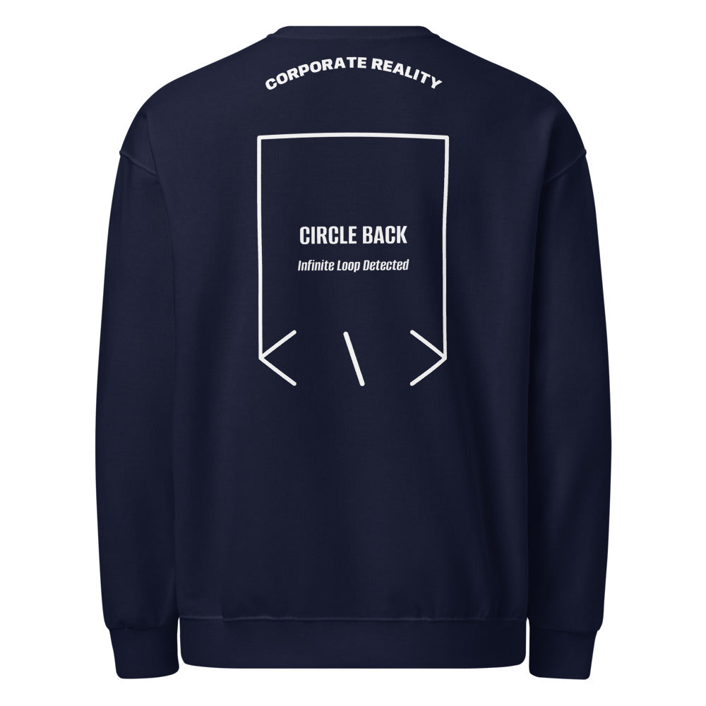 Circle Back — J. Navy White back mockup