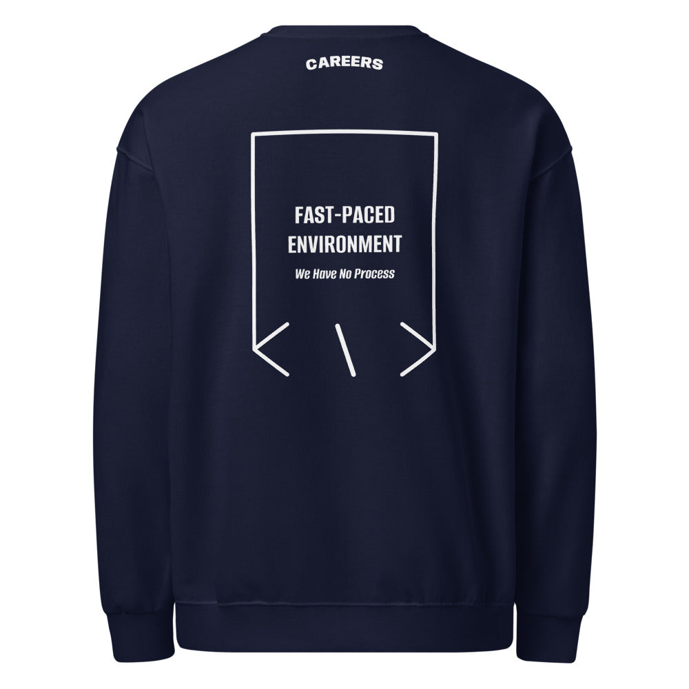 Fast-Paced Environment — J. Navy White back mockup