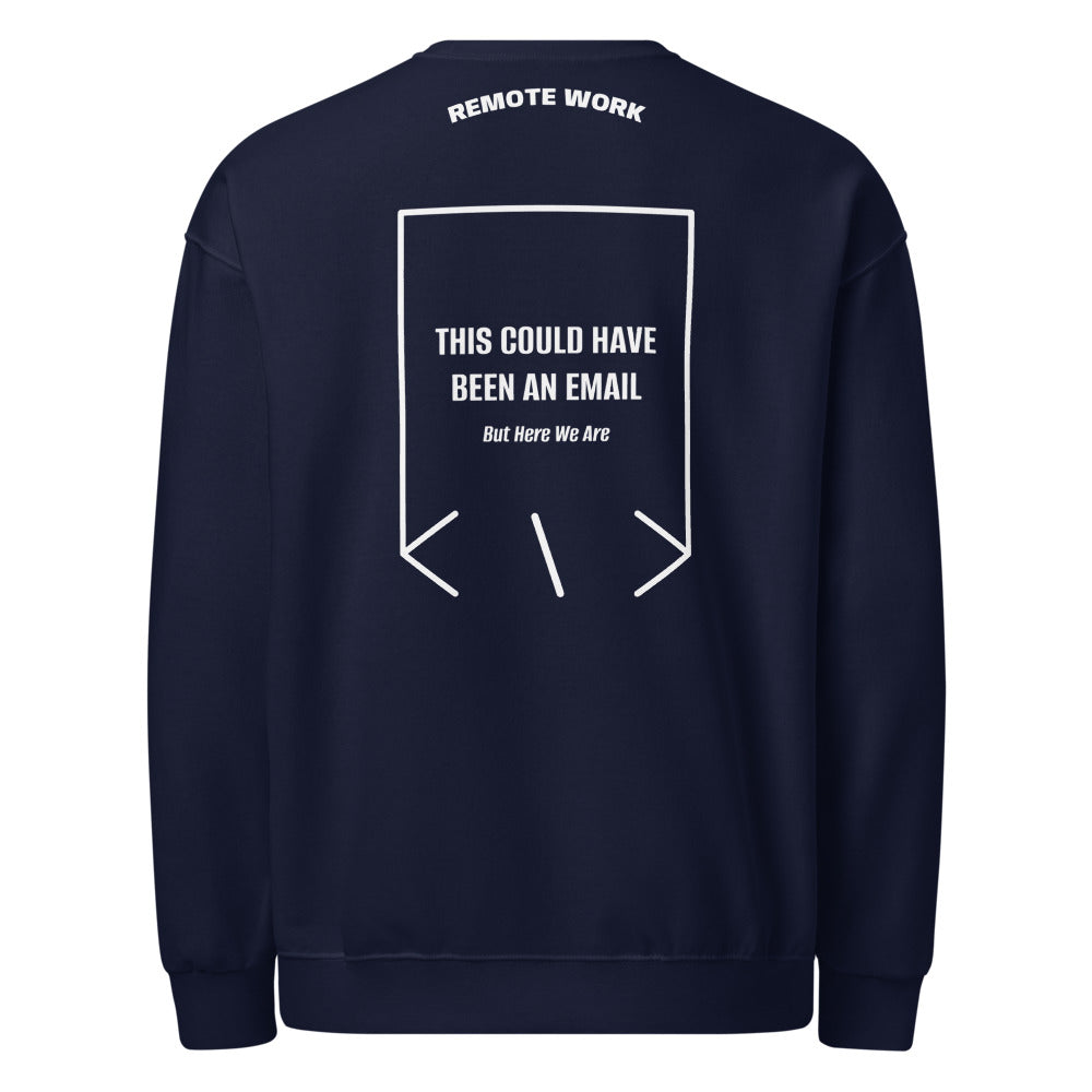 This Could Have Been An Email — J. Navy White back mockup