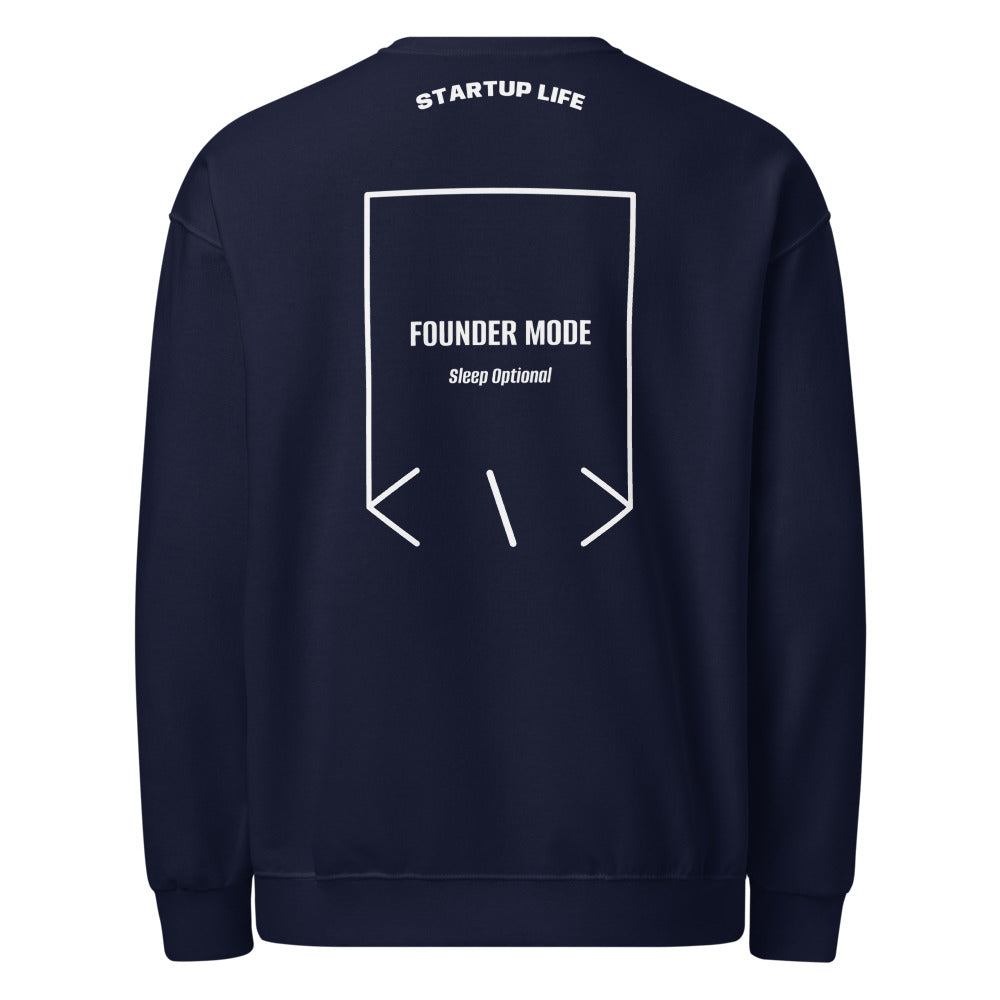 Founder Mode — J. Navy White back mockup