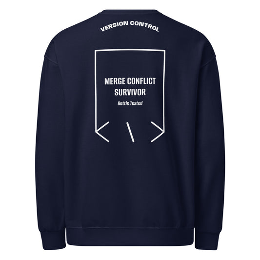 Merge Conflict Survivor — secondary back mockup