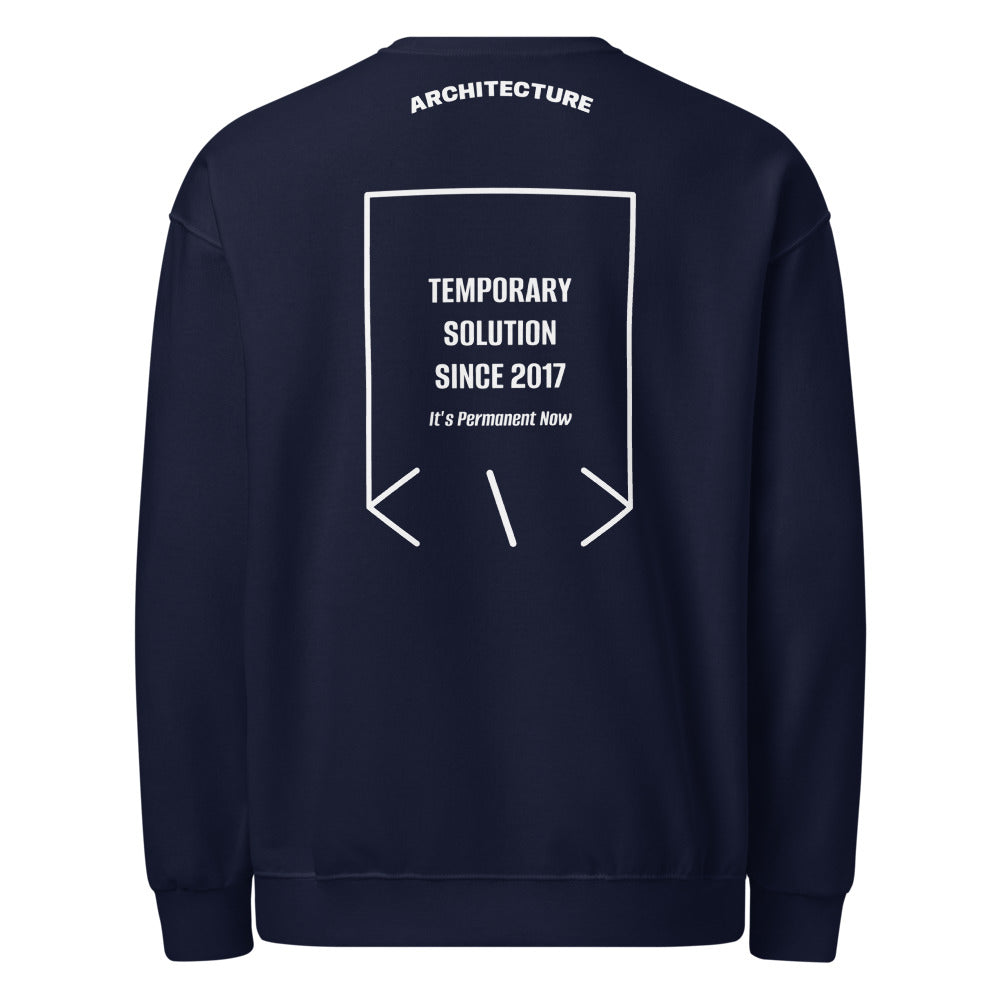 Temporary Solution Since 2017 — J. Navy White back mockup