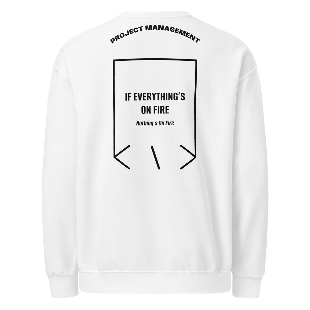 If Everything’s On Fire — White Black back mockup