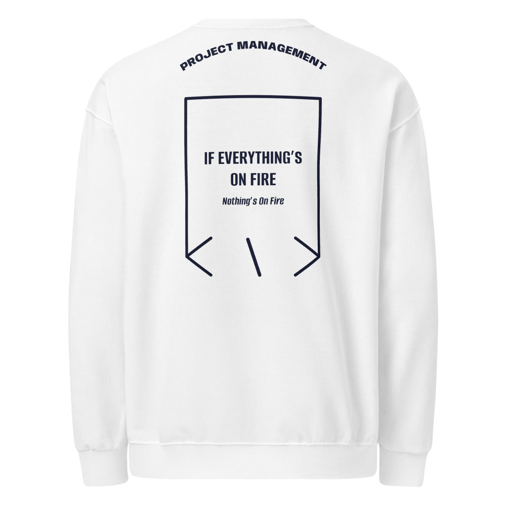 If Everything’s On Fire — White J. Navy back mockup