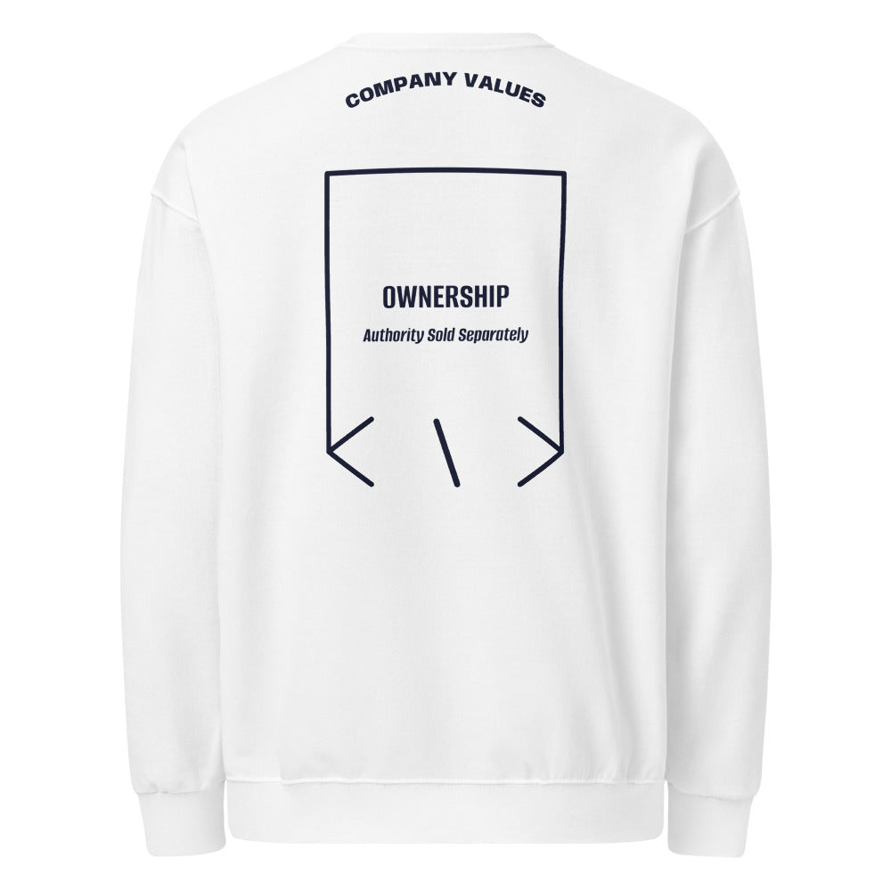 Ownership — White J. Navy back mockup