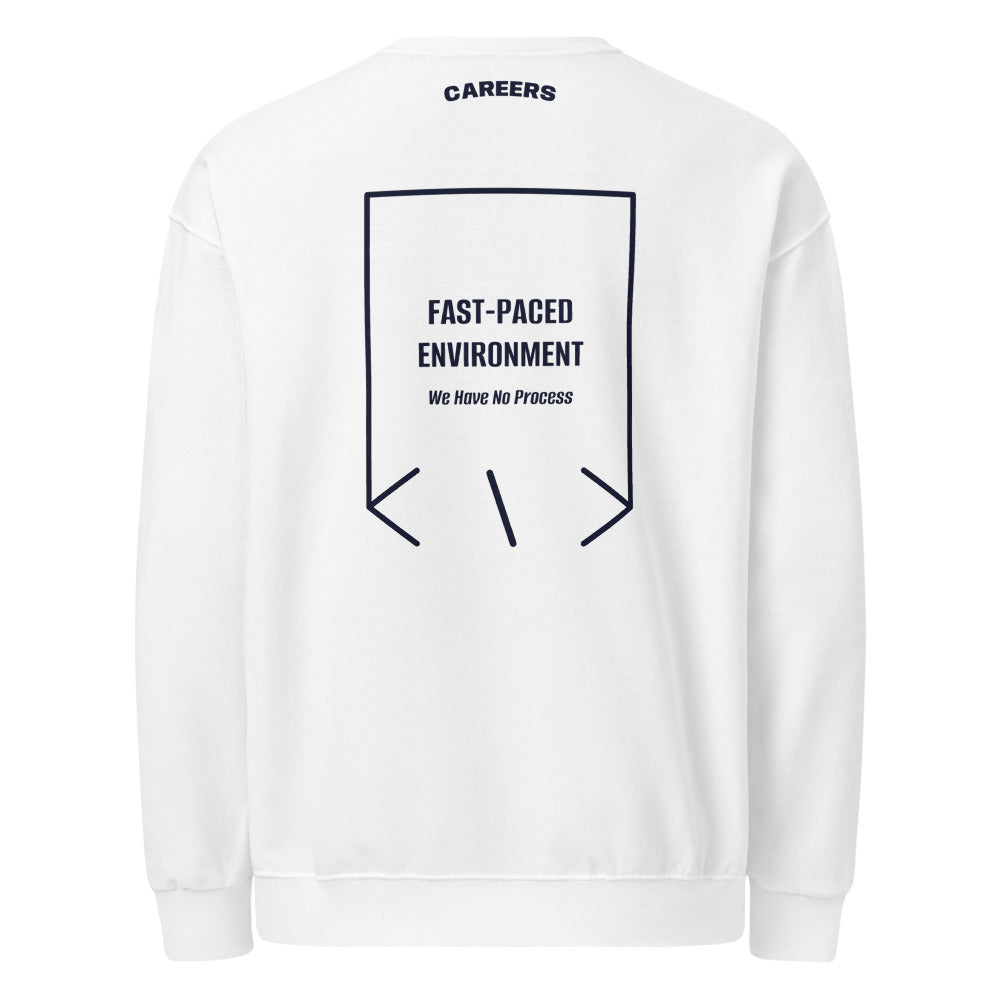 Fast-Paced Environment — White J. Navy back mockup