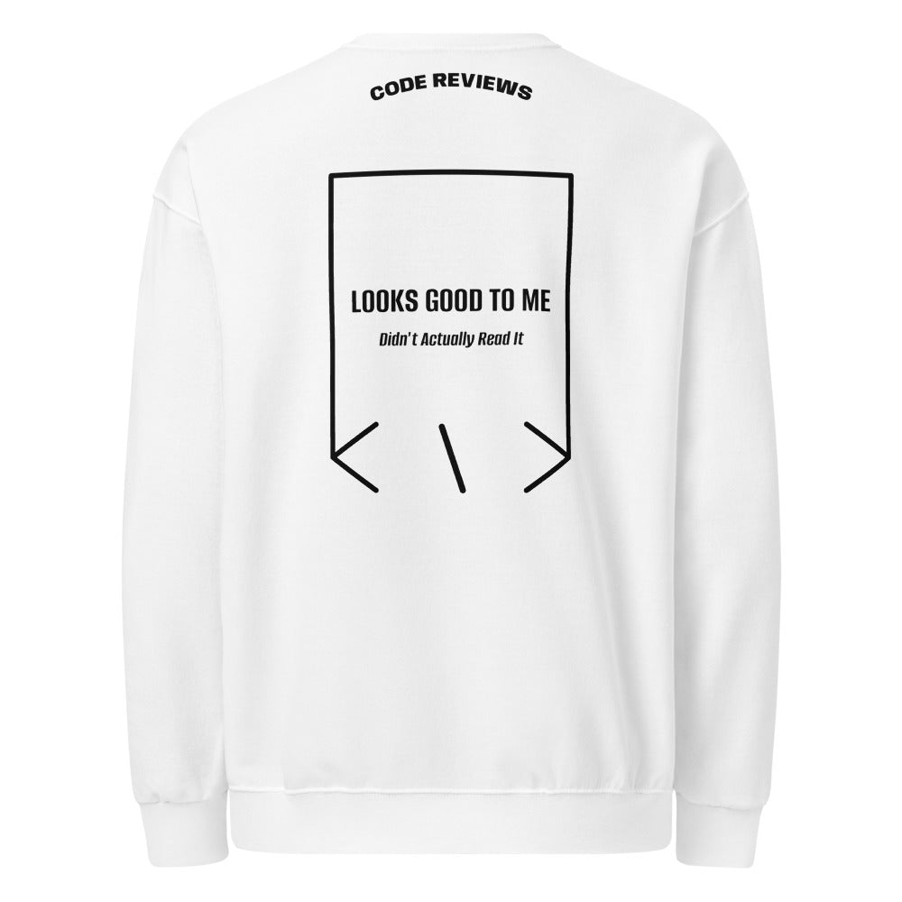 Looks Good To Me — White Black back mockup