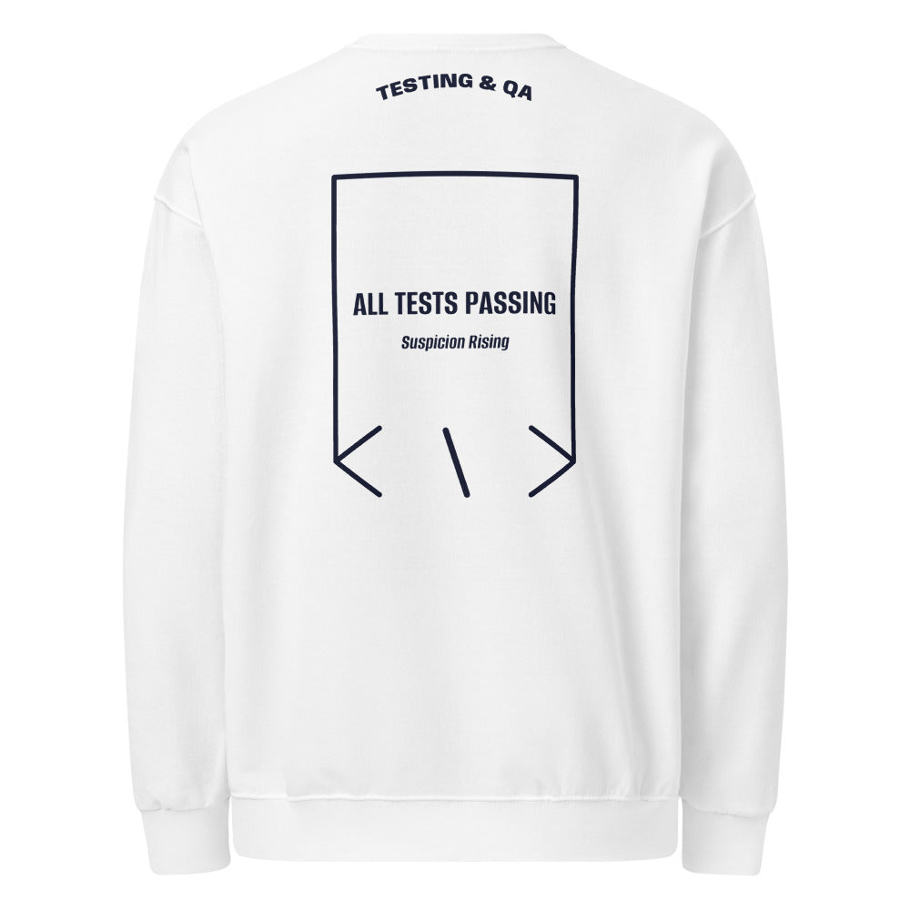 All Tests Passing — secondary back mockup