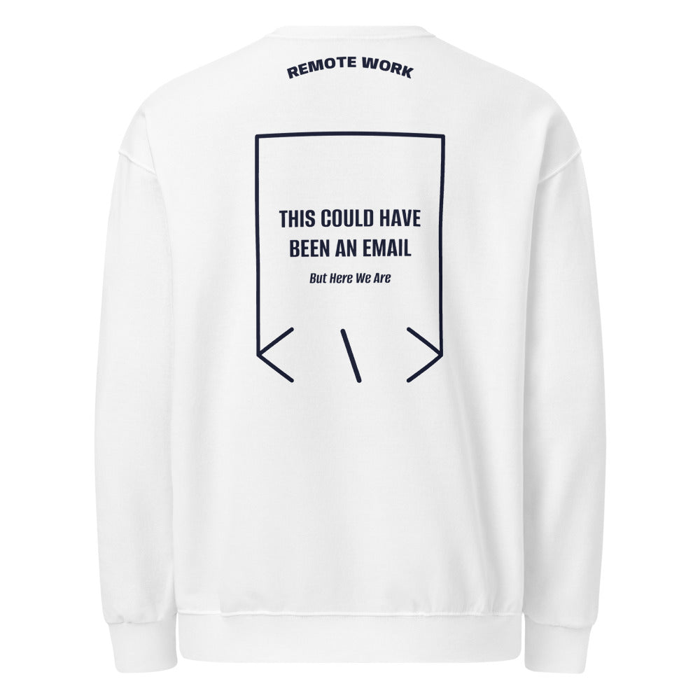 This Could Have Been An Email — White J. Navy back mockup